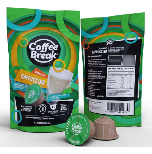 Capsulas De Capuccino Coffee Break Comp. Dolce Gusto X 20u