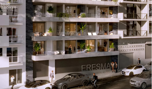 Eresma Ii En Construcción, Apartamento En Venta Monoambiente Con Parrillero Propio. Montevideo, Cordón