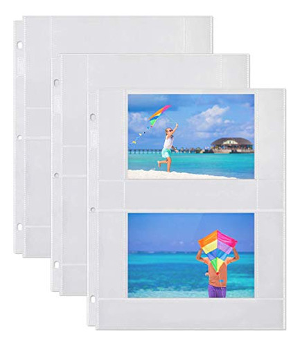 Photo Album Refill Pages - (4x6 Horizontal, 100 Pack) F...