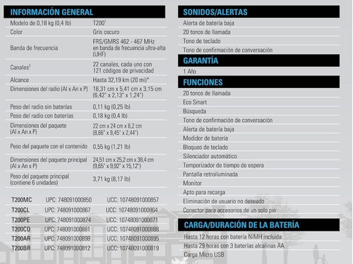 Imagen 3 de 5 de Handy Motorola Walkie Talkie T200tp Trio 32km Ivox/vox