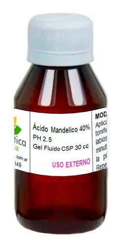 Acido Mandelico O Glico 40% P/ Peeling Acne Manchas Arrugas
