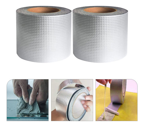 2 Rollos De Papel De Aluminio, Cinta De Butilo, Envoltura Té