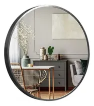 Comprar Espejo Redondo Baño Living Negro Aluminio Diametro 60 Cm Premium Duradero Resistente Para Pared Ideal Showroom Vestibulo Recibidor Dormitorio Galeria Estilo Elegante Amplio Angulo Visual Decoracion