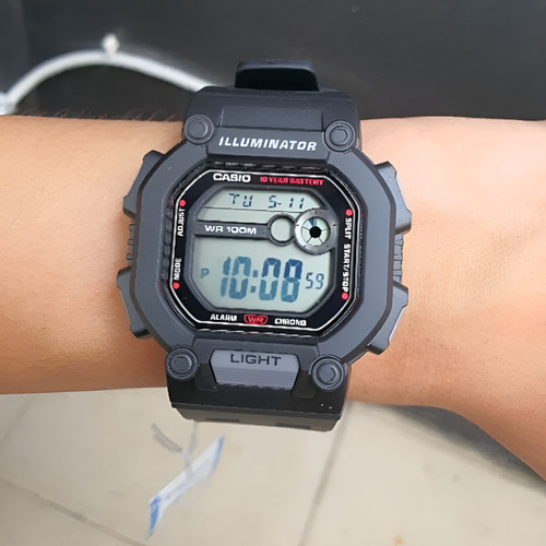 Reloj Hombre Casio W-737h-1a Negro Digital