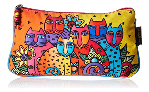 Juego De Bolsas De Cosméticos Laurel Burch, Feline Clan, Paq