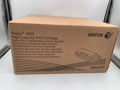 Xerox Original Toner K Phaser 3600 106r01371 New Sellado