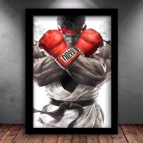 Quadro Decorativo Game Street Fighter 6 Personagem Ryu