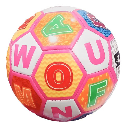 Balón De Futbol Coloridos  Con Diseño Letras /directomarket