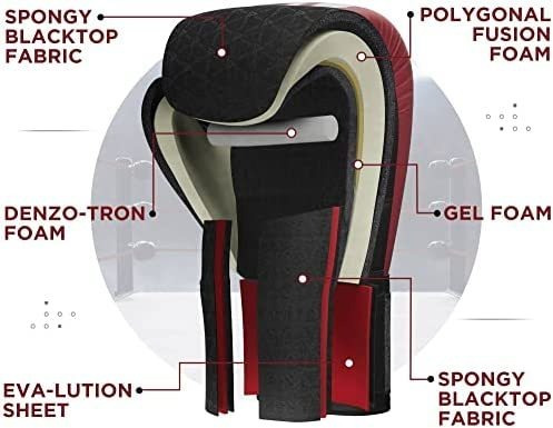 Guantes De Boxeo Rdx 14 Oz Granate/azul