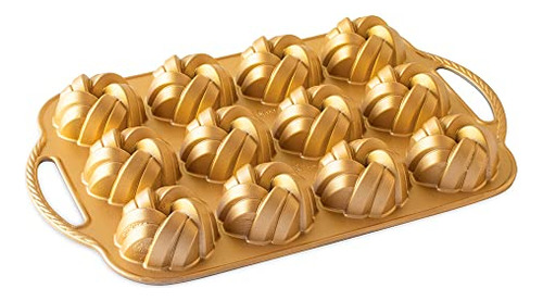 Molde Bundtlette 75 Aniversario Nordic Ware, Dorado