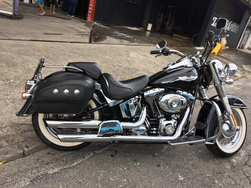 Harley Davidson Deluxe 2009 Preta Com Muitos Acessórios
