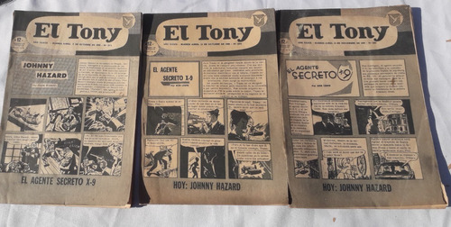 Lote Por Tres Historietas Comic ** El Tony ** Año 1966