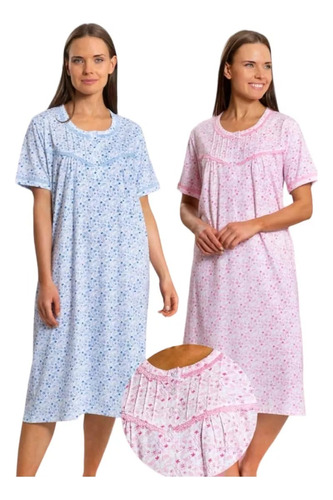 Pijama Mujer Señora Verano.bata Camisa Dormir 