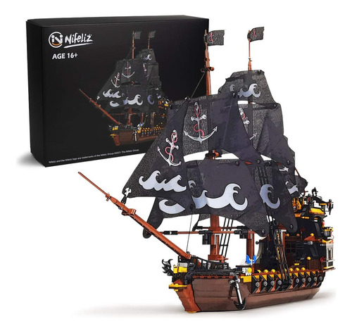 Nifeliz Kits De Bloques De Construcción Modelo Barco Piratas