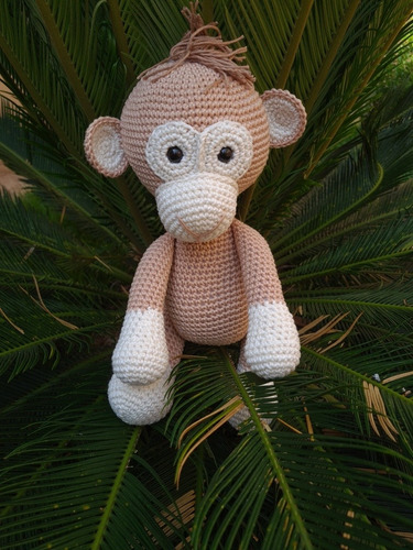 Bichinho Crochê Amigurumi Macaco Decoração Infantil