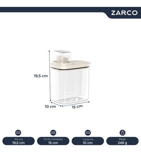 Dispenser Porta Sabão E Amaciante P/ Lavanderia Flow 1,5l Ou