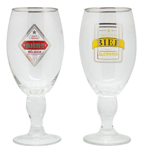 Set 2 Copones Cerveceros Glasso Copa Vasos Cerveza