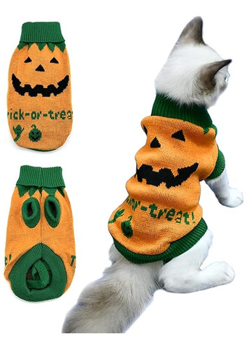 Suéter Para Mascotas Cachorros Gatos Calabaza Ropa Disfraz C