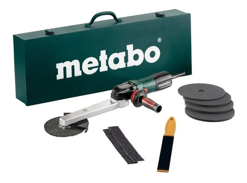 Lijadora De Soldaduras En Ángulo 950w Metabo Knse 9-150 Set Color Verde