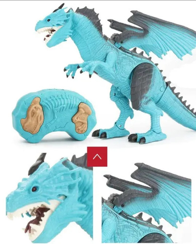 Dinosaurio Control Remoto Gran Dragon Luz Vapor Sonido