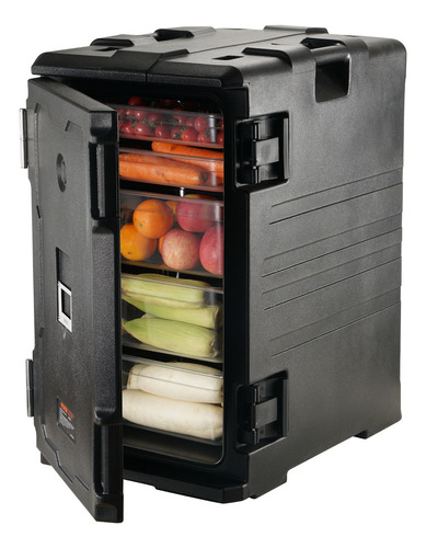 Vevor Caja De Catering Carga Aislamiento Térmico 120l Rueda Color Negro