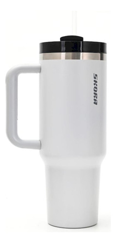 Vaso Termico Skora Gris Con Bombilla Y Tapon Nube 1200ml