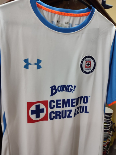 Jersey Cruz Azul Under Armour 2015 Visitante Blanca Talla L
