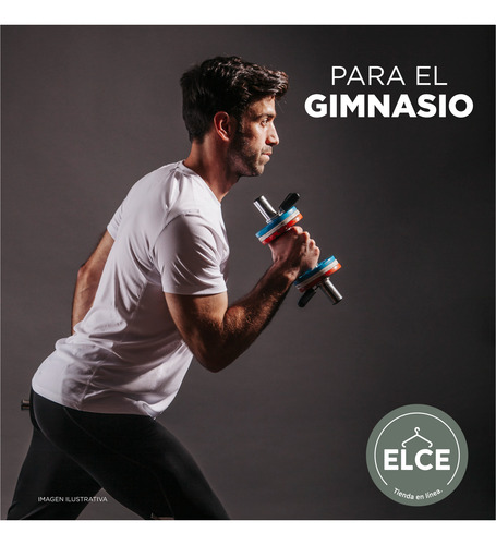 Paquete De 3 Playeras Deportivas Cuello Redondo Hombre Gym