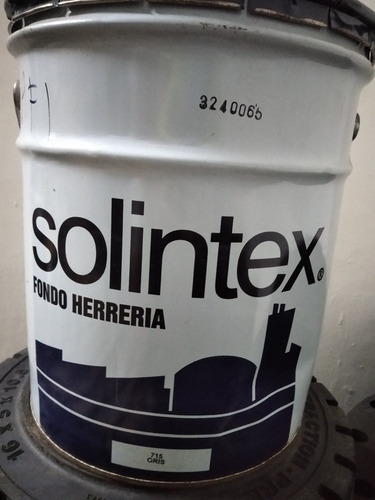 Fondo Anticorrosivo Herrería Solintex Gris/rojo Cuñete 5 Gls