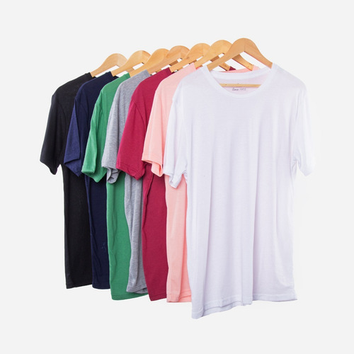 Imagen 4 de 6 de Remera Lisa Hombre Básica Manga Corta Liviana Importada