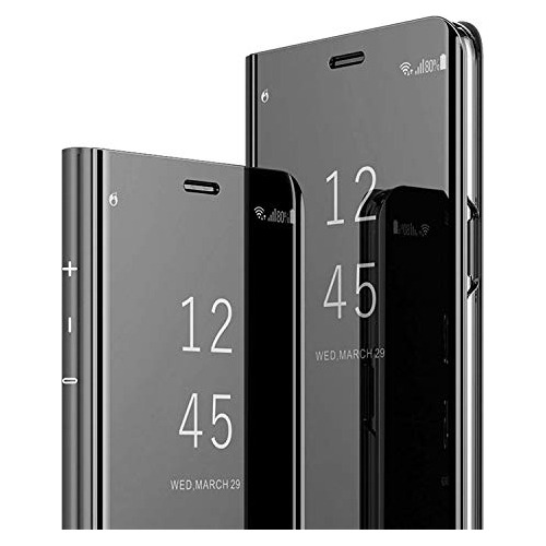 Funda Estilo Flip Espejo Para Galaxy S8 Plus (negra)