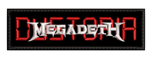 Parche Bordado Megadeth Dystopia Blacklabeldesigns