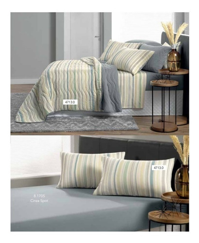 Imagem 2 de 4 de Jogo De Cama Queen (1,58x1,98) Altenburg Underline