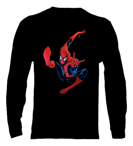 Polera Manga Larga Spiderman - Ver 03 - Vale Gamess