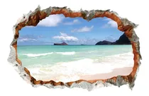Comprar 1 Pegatina De Pared De Paisaje Marino  Decoración De Pared D