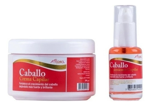 Kit Crema Caballo 300ml + Aceite Caballo 30ml Flora