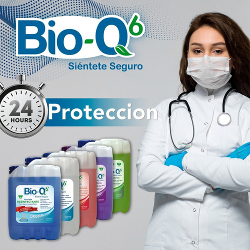 Desinfectante Sanitizante - Bioq6 - 3pz De 120ml C/u