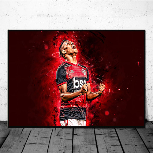 Lienzo Con Póster De Estrella De Fútbol Para Decoración De P