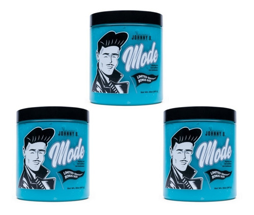 Gel Mode Johnny B. Para Peinado 20oz - Promoción - 3 Pack