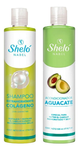  Shampoo Y Acondicionador Extra Hidratante Colageno + Keratin