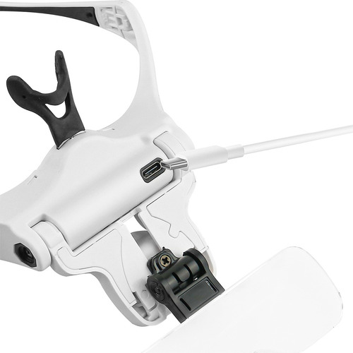 . Lupa Para Diadema Iluminada Con Led, 5 Lentes Desmontables
