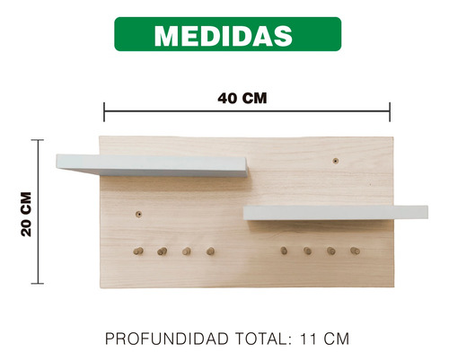 Imagen 6 de 9 de Porta Llaves Y Organizador Armable Para Pared Toscana.2084