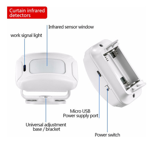 Campanas De Puerta Con Sensor De Movimiento Para Negocios