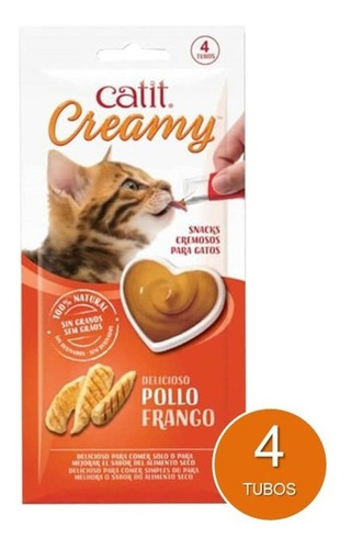 Snack Gato Catit Creamy Sabor Pollo (tipo Ciao Churu) 40g Np