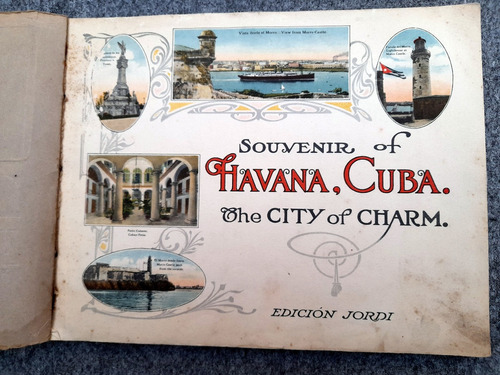 Antiguo Libro Postales Fotos De La Habana Año 1918 Cuba