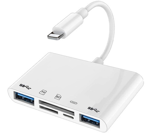 Adaptador Compatible Con Lightning iPhone iPad Micro Sd Usb 