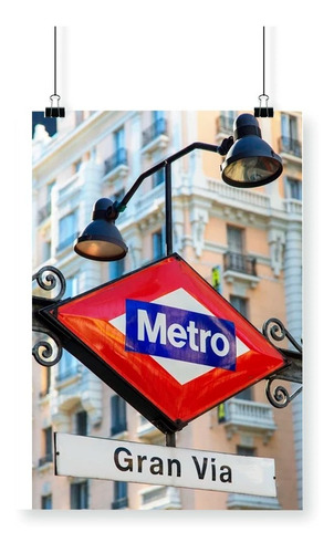 Subte Subtes Del Mundo Metro 30x40 Cm  Lamina / Poster A3