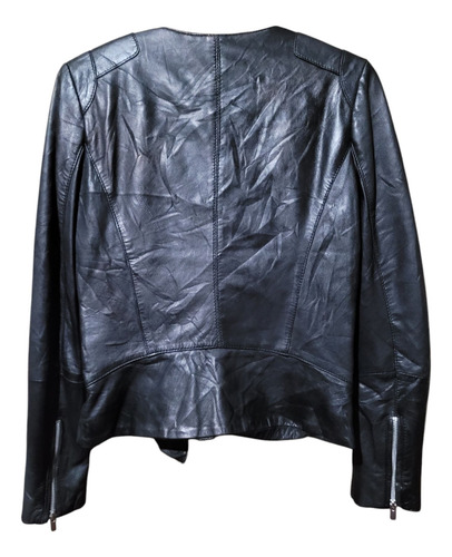 Campera De Cuero Marca Mango (Usado)