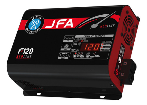 Fonte E Carregador Automotivo Redline 120a Slim Com Display