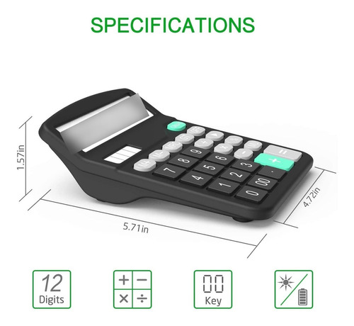 Calculadora, Splaks Paquete De 2 Calculadora De Escritorio F